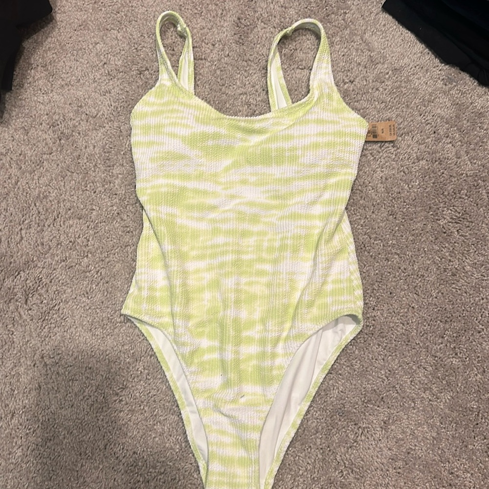 American Eagle light green and white tie-dye swimsuit new with tags size medium